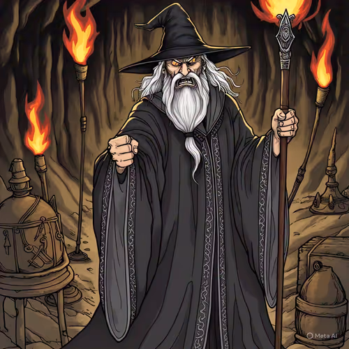 Based Angry Wizard