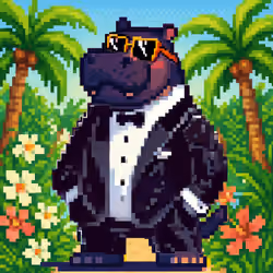 Tropical Hippo Haven #550