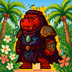 Tropical Hippo Haven #201