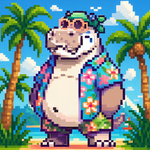 Tropical Hippo Haven #445