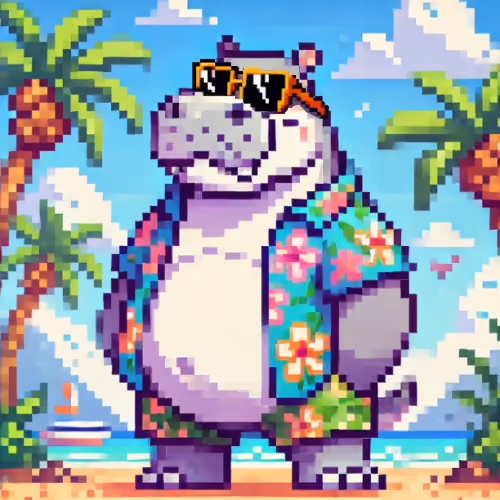 Tropical Hippo Haven #1672