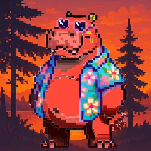 Tropical Hippo Haven #1099