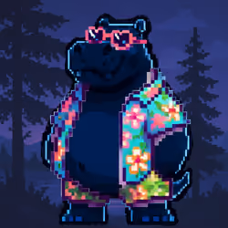 Tropical Hippo Haven #509