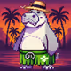 Tropical Hippo Haven #1282