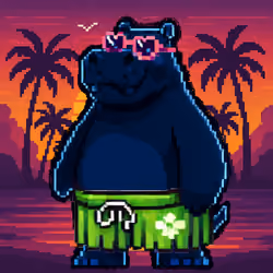 Tropical Hippo Haven #1704