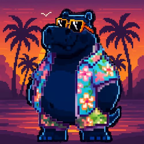 Tropical Hippo Haven #684