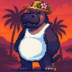 Tropical Hippo Haven #773