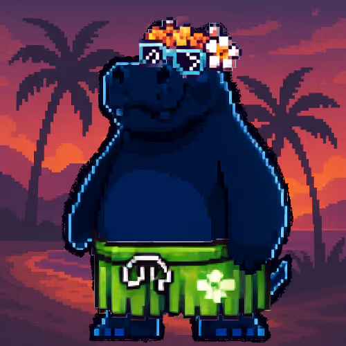 Tropical Hippo Haven #930