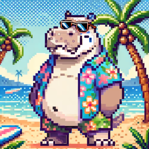 Tropical Hippo Haven #802