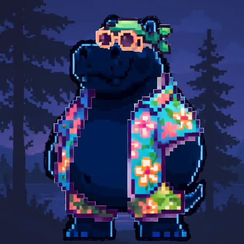 Tropical Hippo Haven #1060