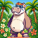 Tropical Hippo Haven #366