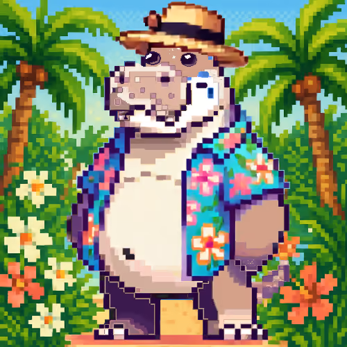 Tropical Hippo Haven #694