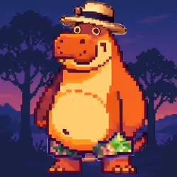 Tropical Hippo Haven #204