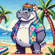 Tropical Hippo Haven #255