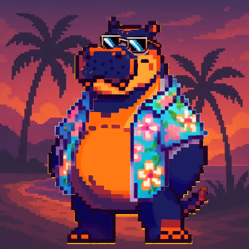 Tropical Hippo Haven #1110