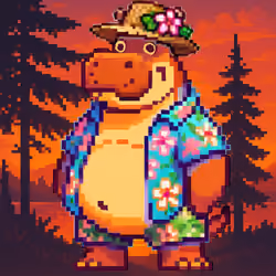 Tropical Hippo Haven #533
