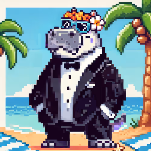 Tropical Hippo Haven #1021