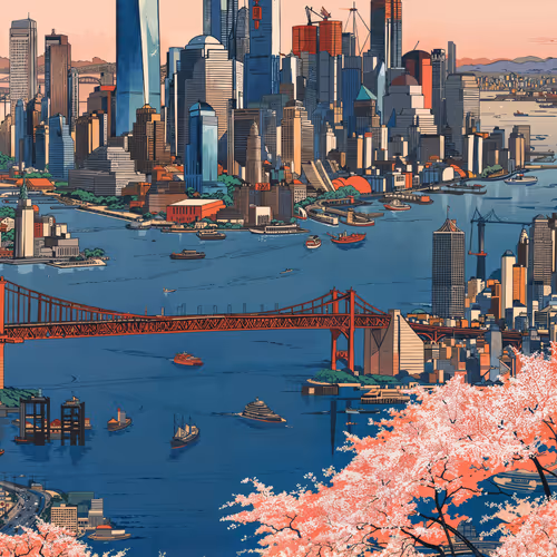 Lower Manhattan From Across The Hudson