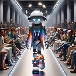 Marvin at the Fashion Show.