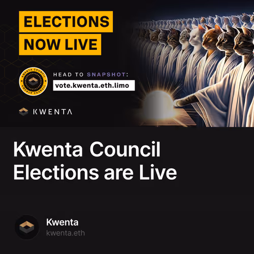 Kwenta Council Elections are Live 3