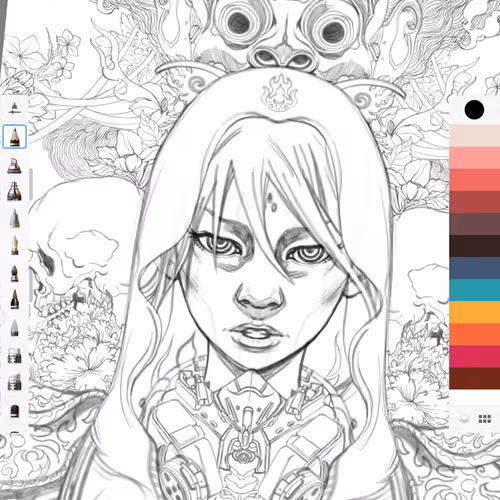 Dark Magic Queen Sketch