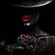 black white red