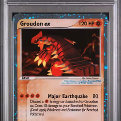 2003 #002 Groudon EX-Holo PSA 7 Black Star Promo Pokemon