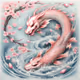 Koi fish dragon