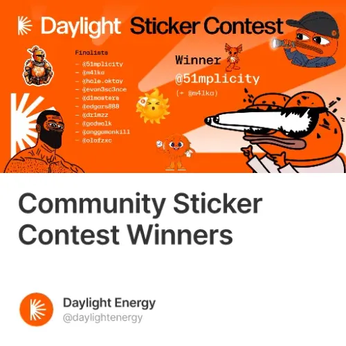 Community Sticker Contest Winners #34