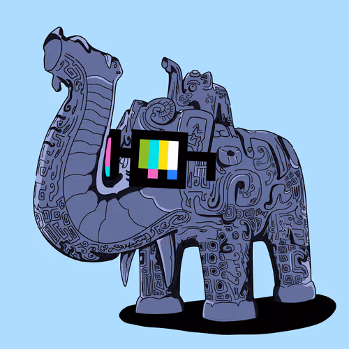 Portland S Based Universal Peace Baby Elephant logo