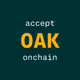 Accept OAK onchain