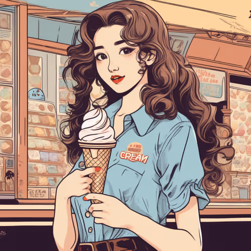 Ice Cream Girl 1