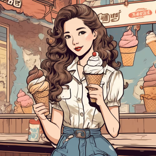 Ice Cream Girl 1