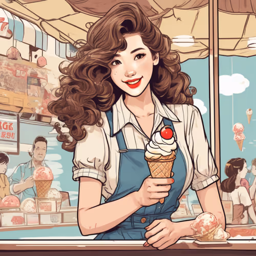 Ice Cream Girl 1