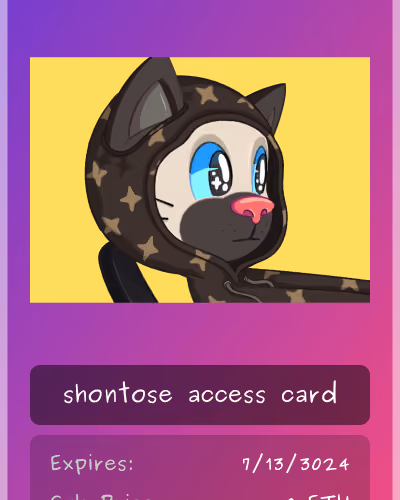 shontose club card