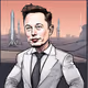 Cartoon me G-Lon Musk
