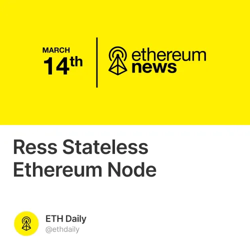 Ress Stateless Ethereum Node #0
