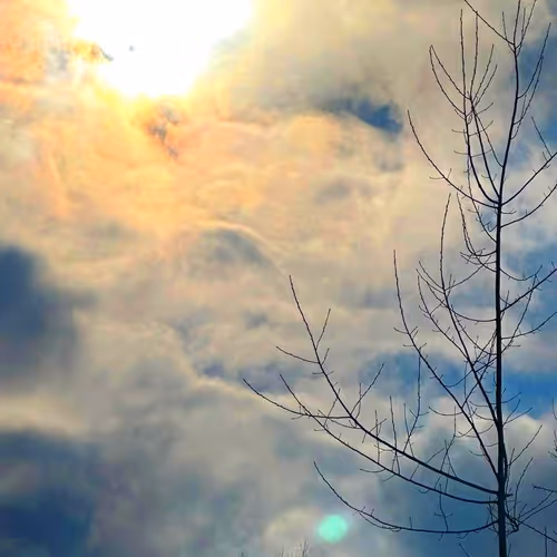 Sun through the clouds