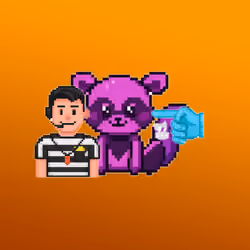 Pixel Squirrel Football #25