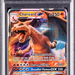 2019 #SM195 Charizard GX PSA 5 SM Black Star Promo Pokemon