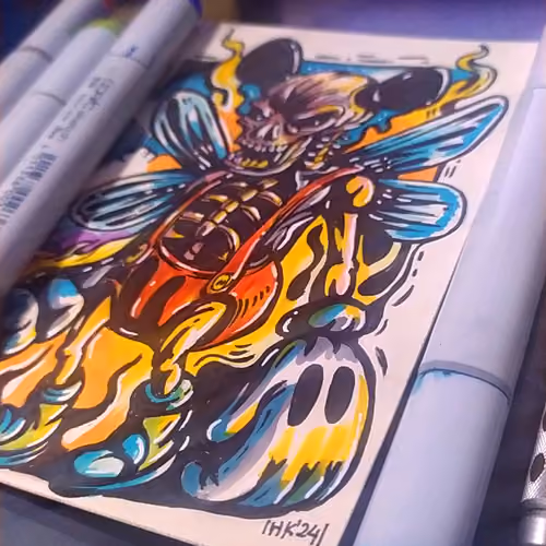 MARKER ON PAPER #9