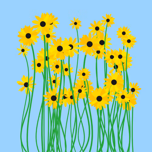 A Bunch Of Yellow Flowers #43