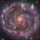 Outer space galaxy