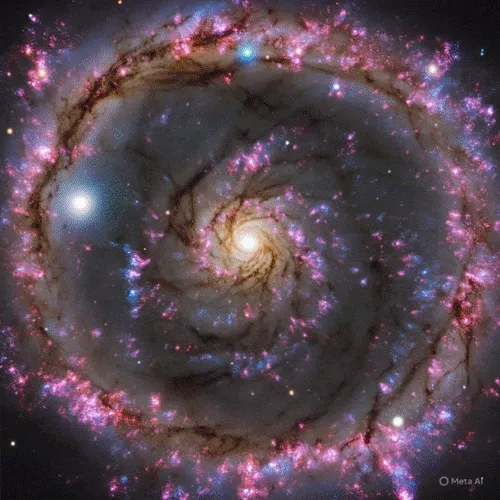 Outer space galaxy