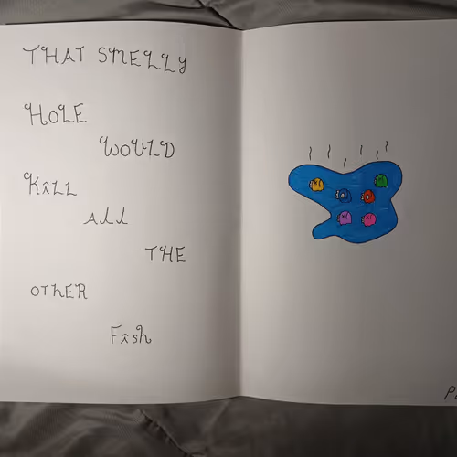 The same smelly hole book page #8