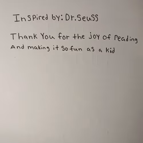 The same smelly hole book dedication page
