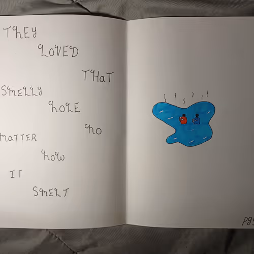 The same smelly hole book page #5
