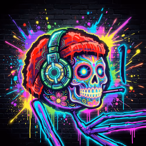 Neon Punk Graffiti Mfers #65
