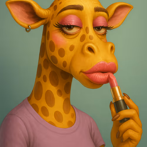 Lazy Giraffe Cantik