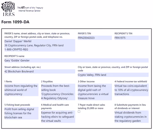 1099-DA FORM